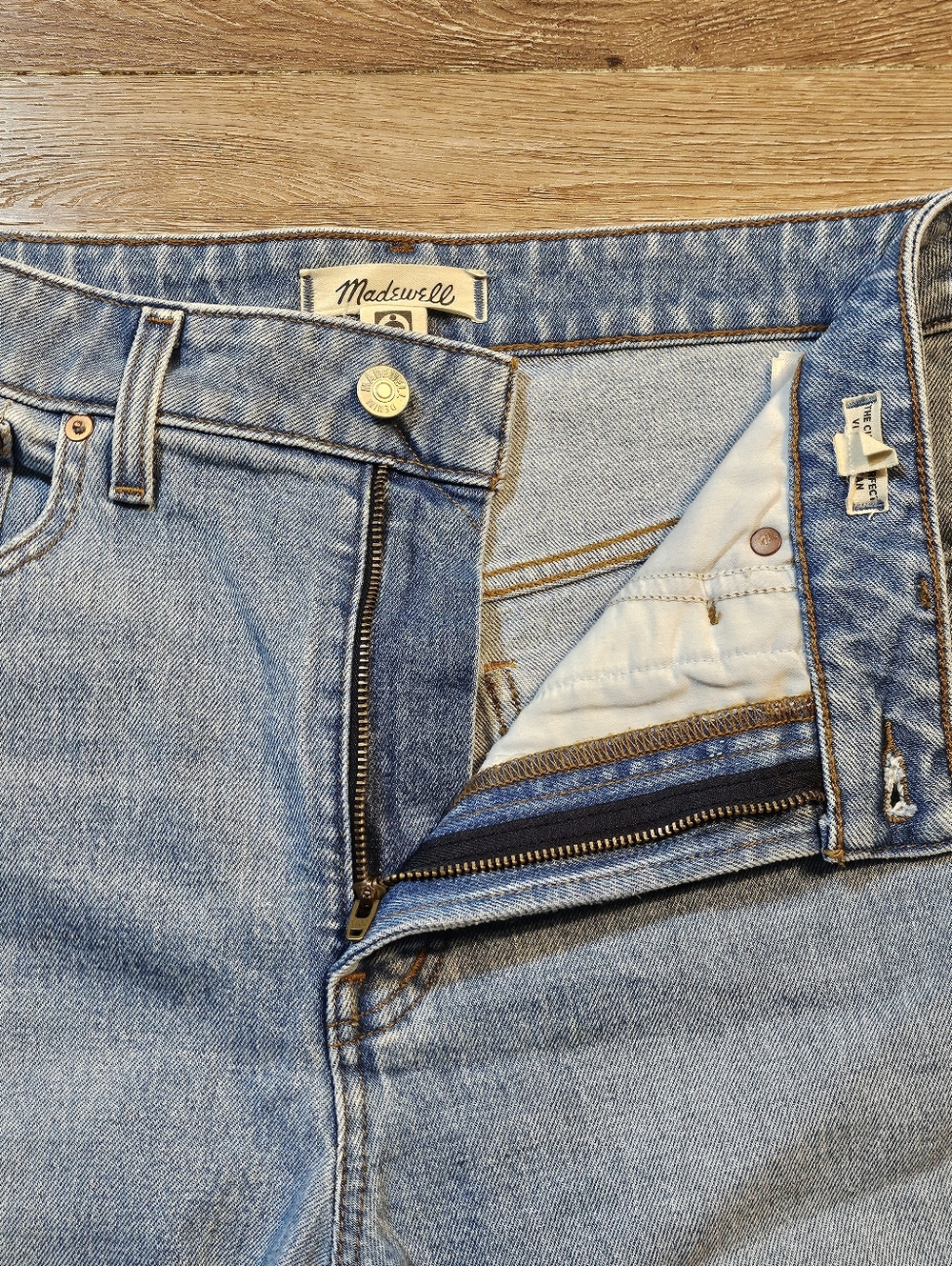 NWT Madewell The Curvy Perfect Vintage Jean Comfort Stretch High Rise Raw Hem - Picture 7 of 16